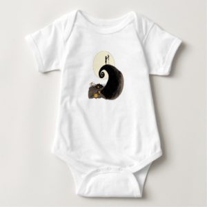Jack and Sally | Moon Silhouette Baby Bodysuit
