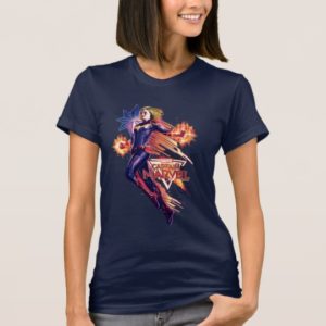 Captain Marvel | Sparkling Light Trail Graphic T-Shirt