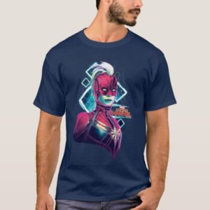Captain Marvel | High Tech Glowing Character Art T-Shirt