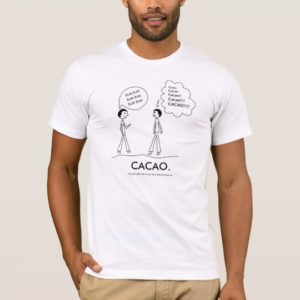 Cacao! White Basic American T-Shirt