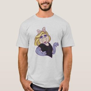 Miss Piggy standing in a styl Disney T-Shirt