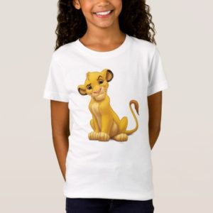 Lion King | Simba on Triangle Pattern T-Shirt