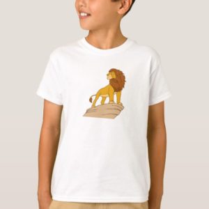 Lion King adult Simba standing proud on rock cliff T-Shirt