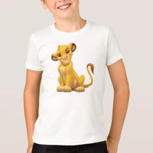 Lion King | Simba on Triangle Pattern T-Shirt