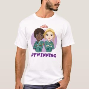 Captain Marvel | Maria & Carol #Twinning Cartoon T-Shirt