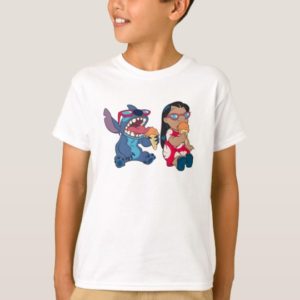 Lilo & Stitch's Lilo and Stitch Eating Ice Cream T-Shirt