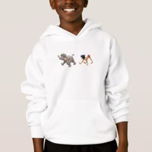 Jungle Book's Mowgli and Baby Elephant marching Hoodie
