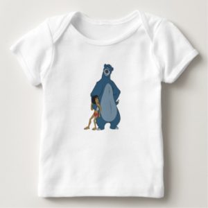 Jungle Book Baloo and Mowgli standing Disney Baby T-Shirt