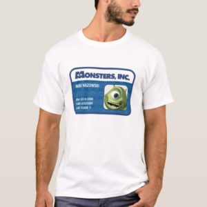 Monsters Inc. Mike Wazowski employee ID card T-Shirt