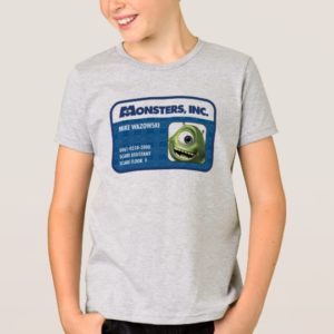 Monsters Inc. Mike Wazowski employee ID card T-Shirt
