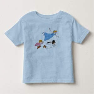 Peter Pan's Wendy, John and Michael Darling Flying Toddler T-shirt