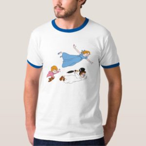 Peter Pan's Wendy, John and Michael Darling Flying T-Shirt