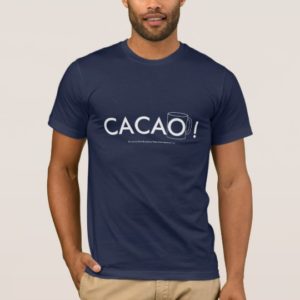 Cacao! Navy Blue Basic American T-Shirt