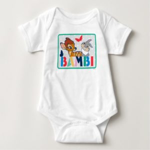 Bambi & Thumper Polka Dot Badge Baby Bodysuit