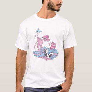 Bambi, Thumper, and Flower with Butterfly T-Shirt