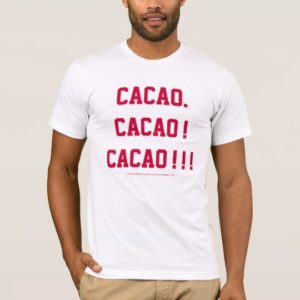 Cacao! White Basic American T-Shirt