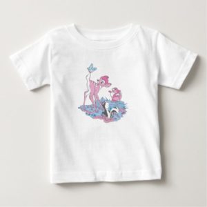 Bambi, Thumper, and Flower with Butterfly Baby T-Shirt
