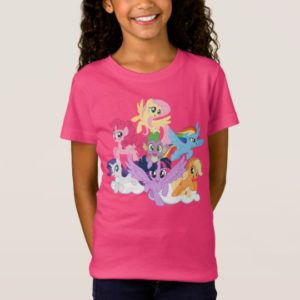 My Little Pony | Mane Six on Clouds T-Shirt