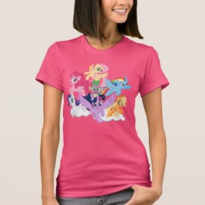 My Little Pony | Mane Six on Clouds T-Shirt