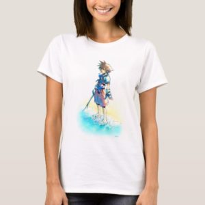 Kingdom Hearts | Sora On Beach Watercolor T-Shirt