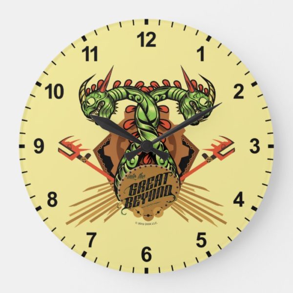 "Into the Great Beyond" Barf & Belch Tribal Icon Large Clock
