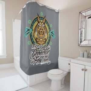 "It's a real Gronkle Fest out there" Tribal Emblem Shower Curtain