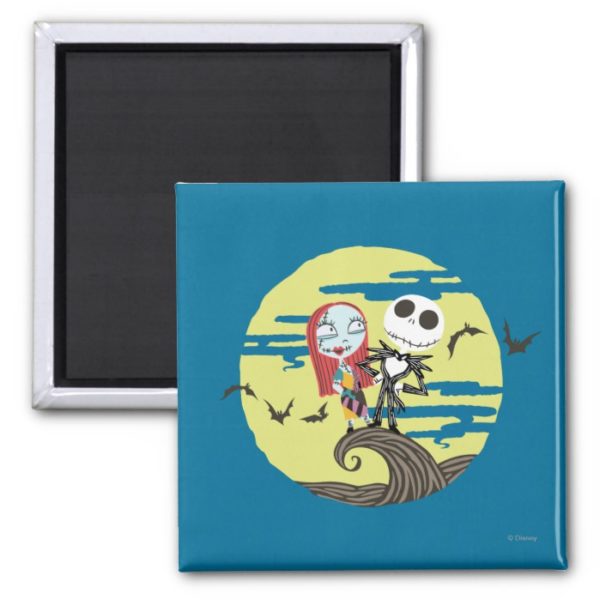 Jack and Sally | Cute Moon Magnet