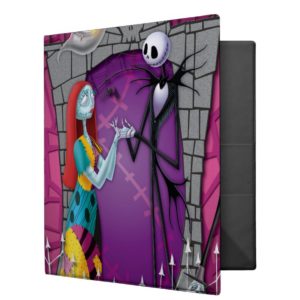 Jack and Sally Holding Hands 3 Ring Binder