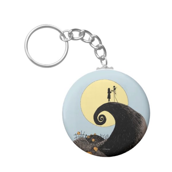 Jack and Sally | Moon Silhouette Keychain