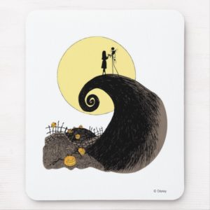 Jack and Sally | Moon Silhouette Mouse Pad