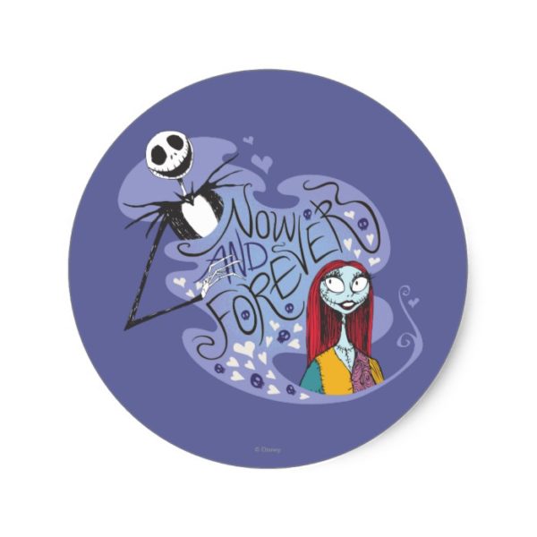Jack and Sally - Now and Forever Classic Round Sticker