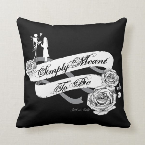 Jack and Sally - Simply Meant To Be Throw Pillow