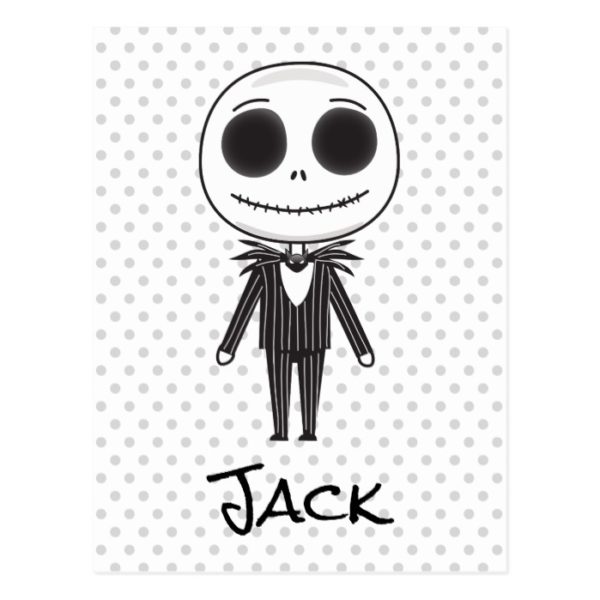 Jack Skellington Emoji Postcard