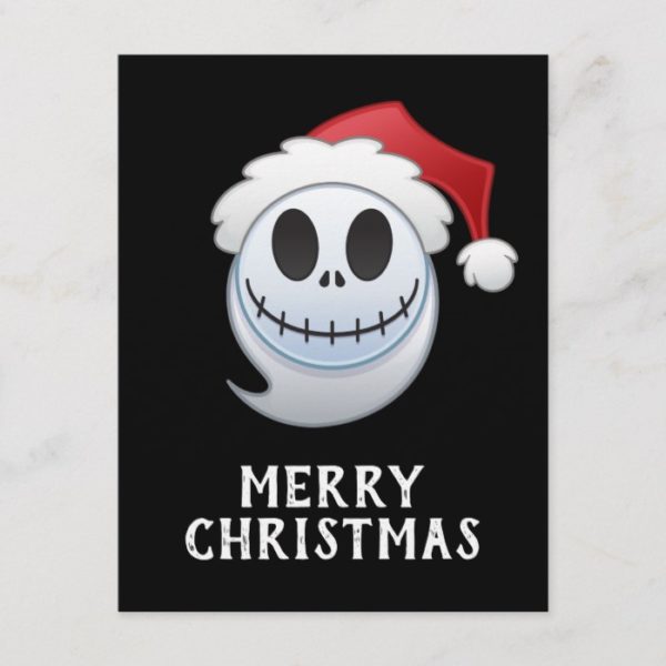 Jack Skellington Santa Emoji Holiday Postcard
