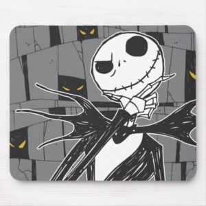 Jack Skellington | Spooky Eye Background Mouse Pad