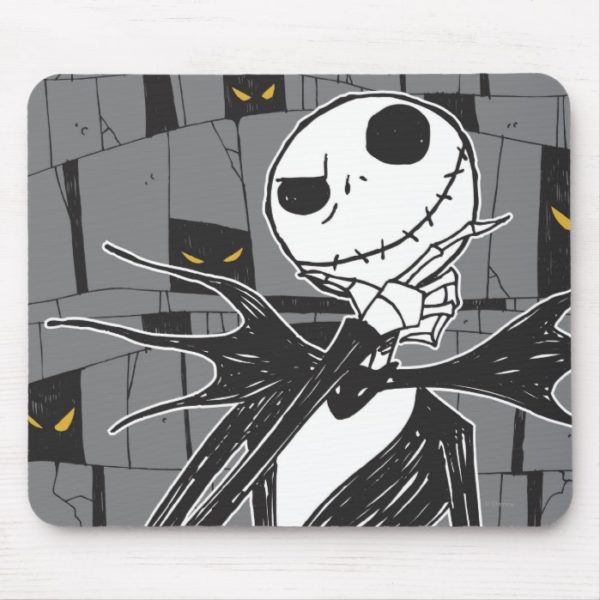 Jack Skellington | Spooky Eye Background Mouse Pad