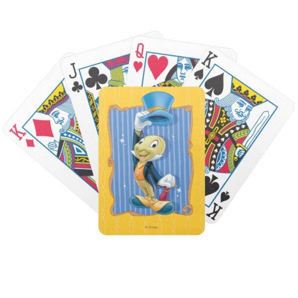 Jiminy Cricket Lifting His Hat Bicycle Playing Cards