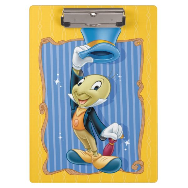 Jiminy Cricket Lifting His Hat Clipboard