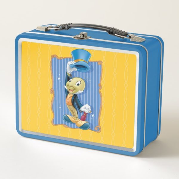 Jiminy Cricket Lifting His Hat Metal Lunch Box