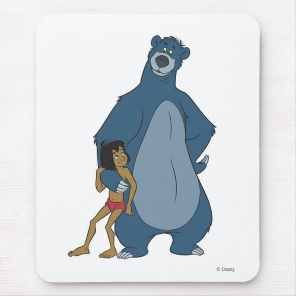 Jungle Book Baloo and Mowgli standing Disney Mouse Pad