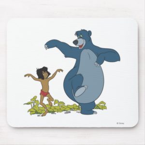 Jungle Book Mowgli and Baloo dancing Disney Mouse Pad