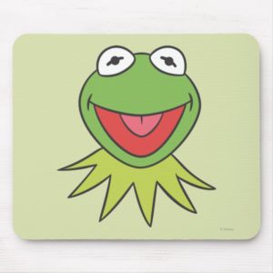 Kermit the Frog Cartoon Head Mouse Pad