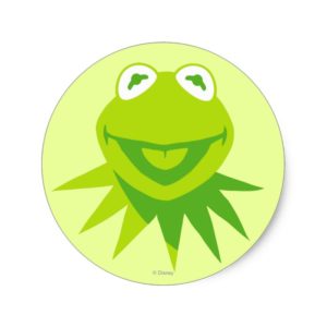 Kermit the Frog Smiling Classic Round Sticker