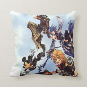 Kingdom Hearts: Birth by Sleep | Main Cast Box Art Throw Pillow