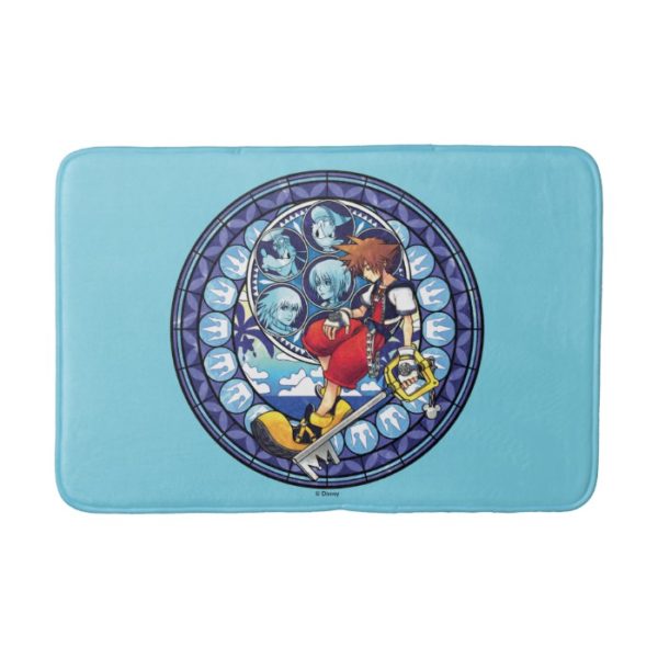 Kingdom Hearts | Blue Stained Glass Key Art Bath Mat
