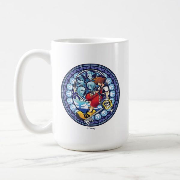 Kingdom Hearts | Blue Stained Glass Key Art Coffee Mug