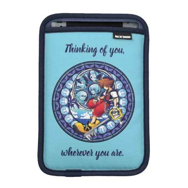 Kingdom Hearts | Blue Stained Glass Key Art iPad Mini Sleeve