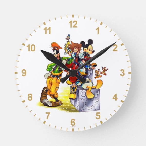Kingdom Hearts: coded | Group Key Art Round Clock