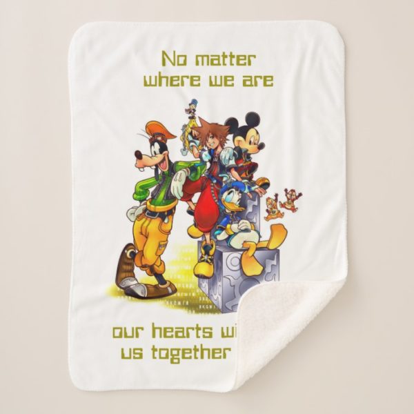 Kingdom Hearts: coded | Group Key Art Sherpa Blanket