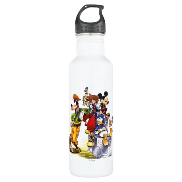 Kingdom Hearts: coded | Group Key Art Stainless Steel Water Bottle
